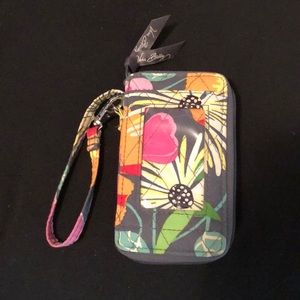 Vera Bradley Jazzy Blooms Wristlet